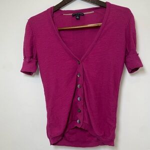 Banana Republic Women's Pink Button-Up Top (Size S)